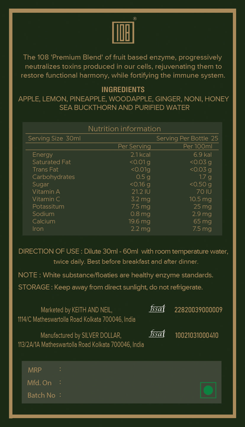 108 Enzymes Premium Blend